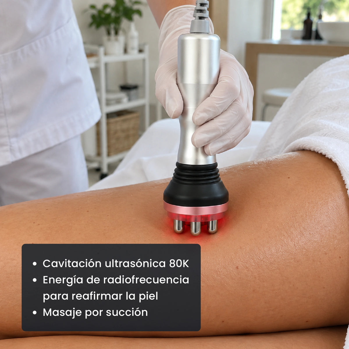 Estimulación multimodal para tonificación, contorneado y recuperación de la piel