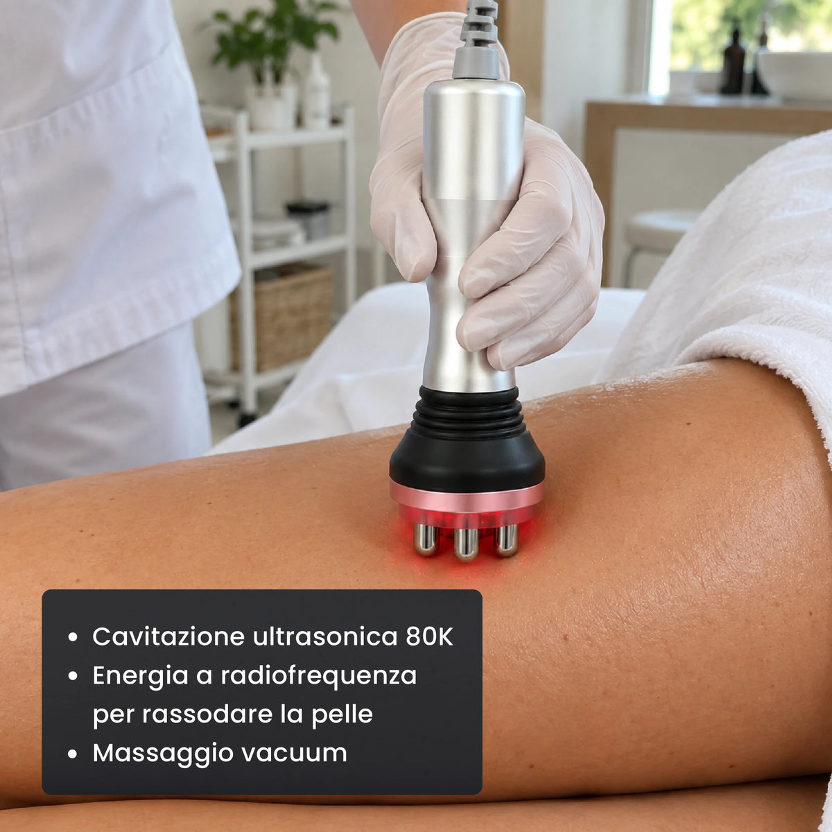 Stimolazione multimodale per tonificazione, rimodellamento e recupero cutaneo