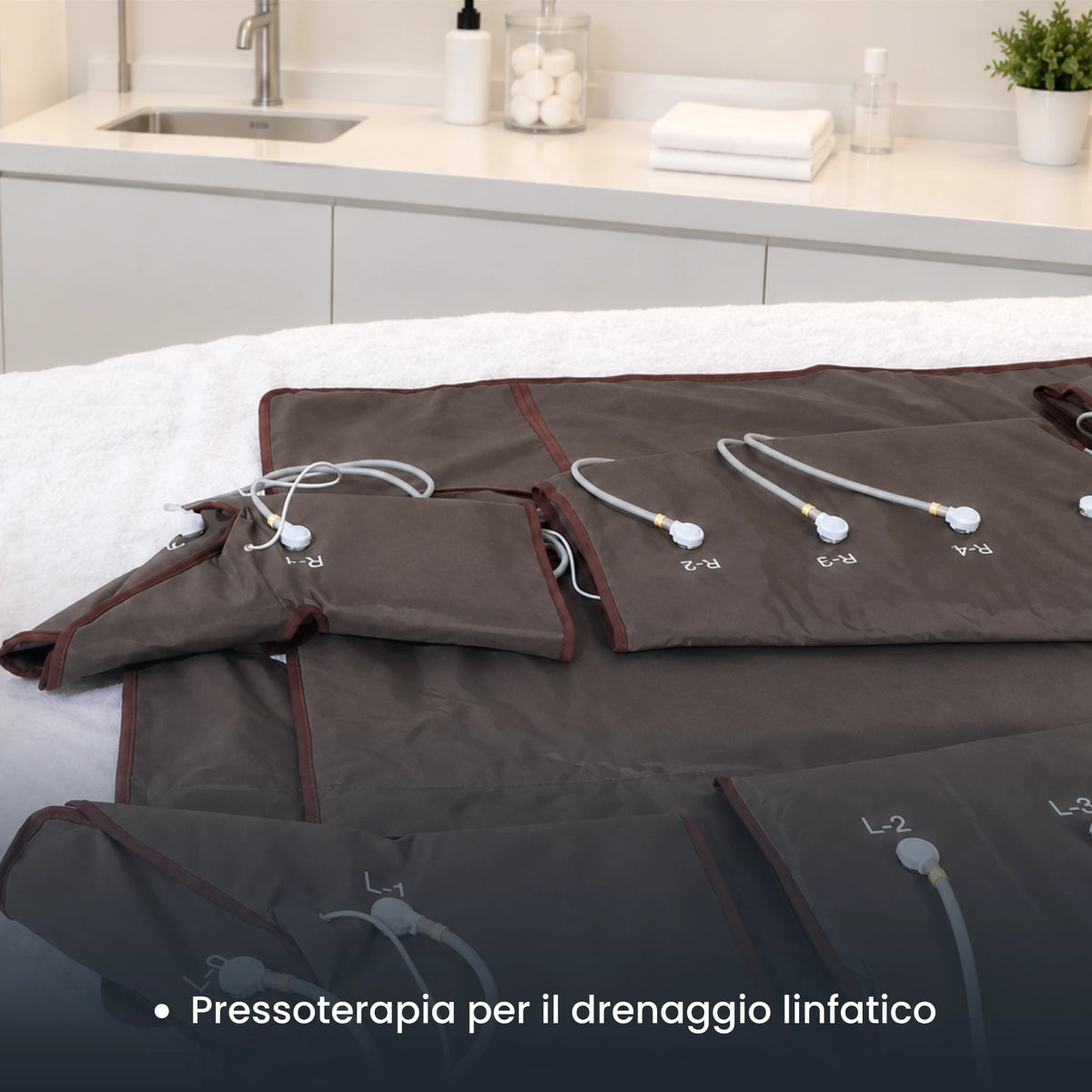 Pressoterapia per il drenaggio linfatico