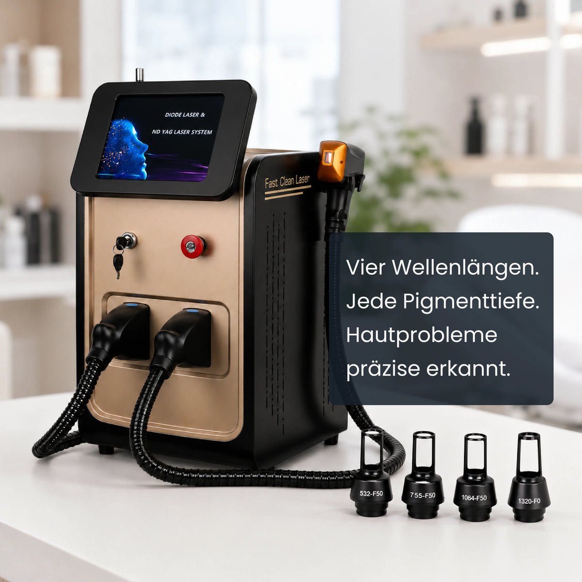 Vier Wellenlängen für unterschiedliche Laseranwendungen