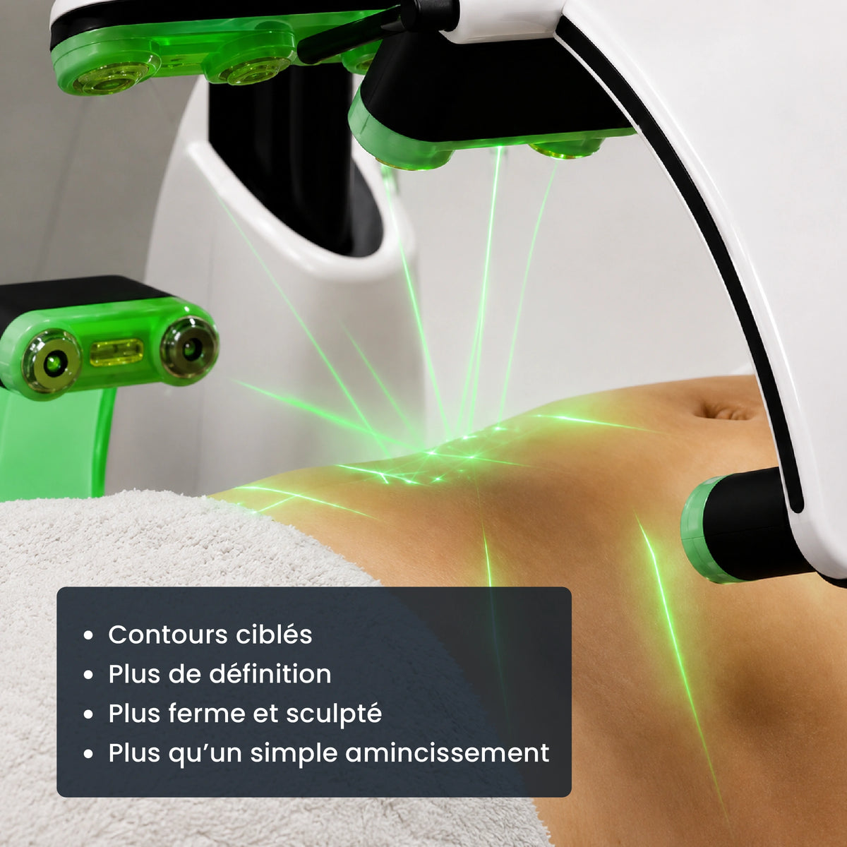 Laser vert 532 nm à 10 têtes pour une couverture localisée