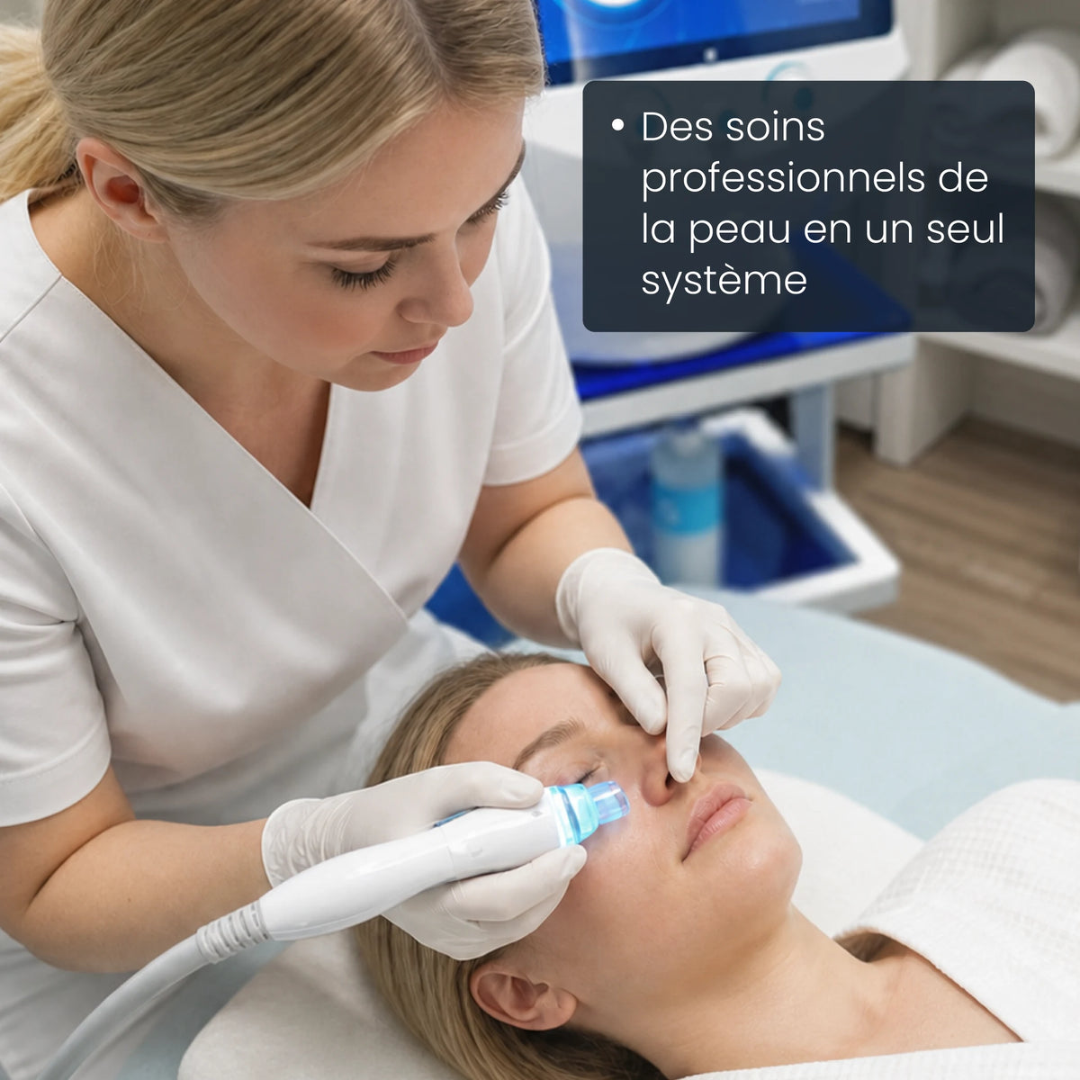 Soin cutané professionnel de spa dans un seul système