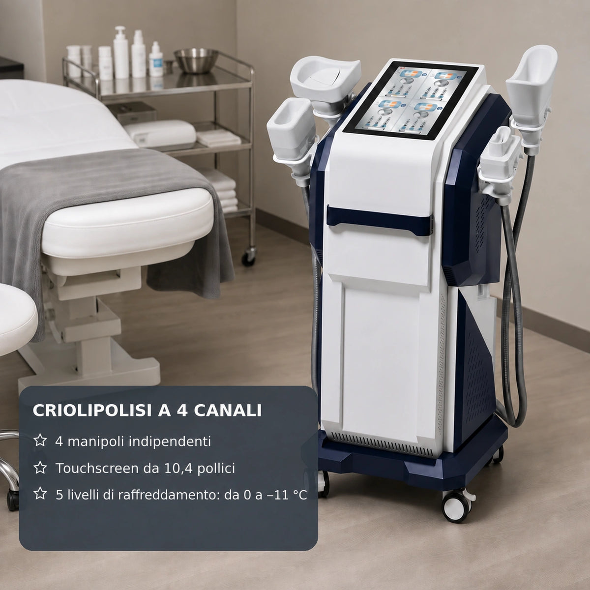 Crysoma Cryolipolysis & HIEMT Sculpting System detail 1 IT