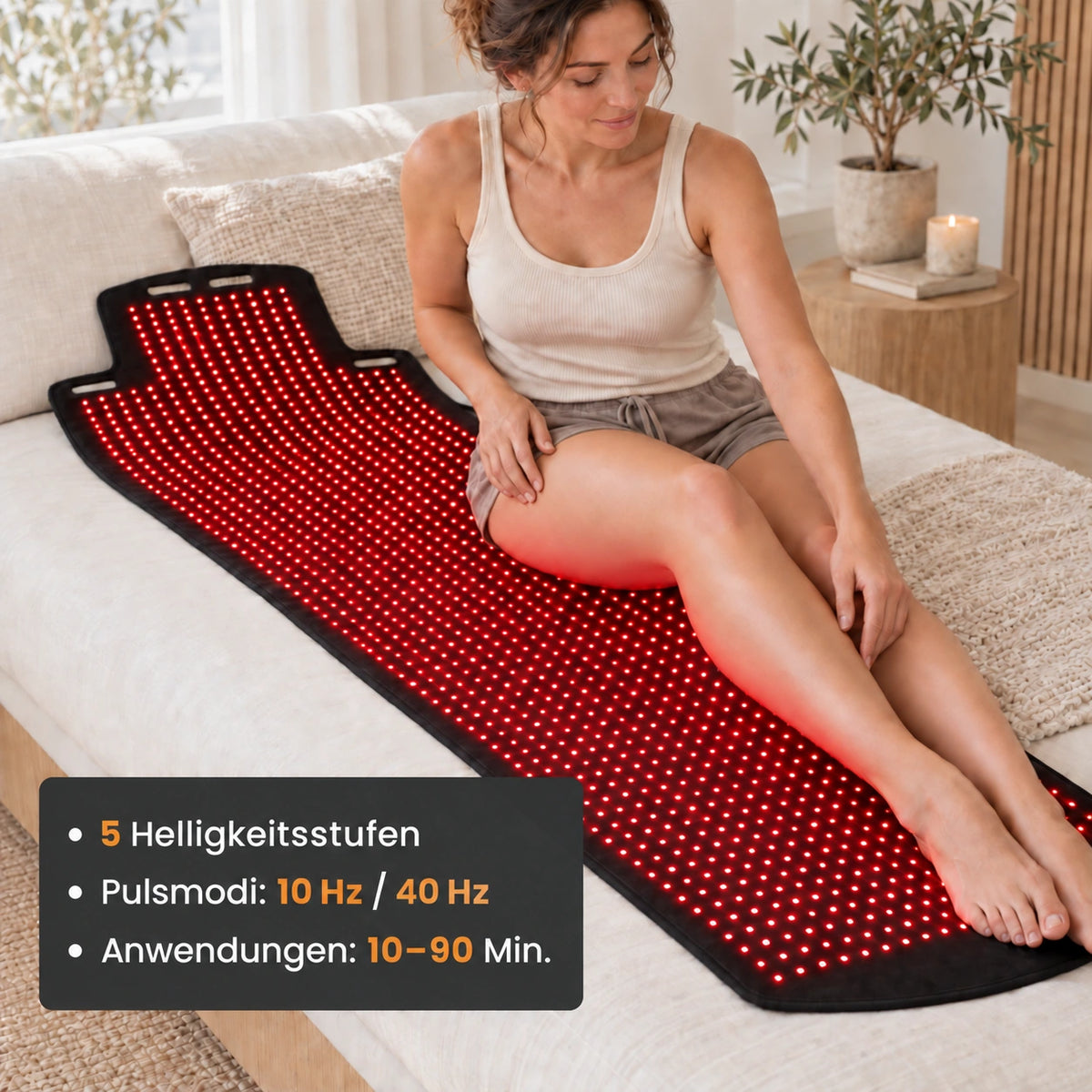 Elvurest Full-Body Wellness Light Therapy Pad detail 3 DE