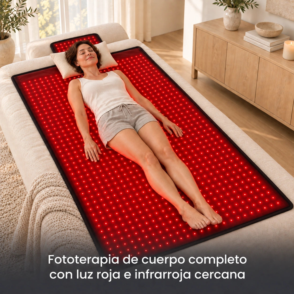 Radyvra Extra-Wide Full-Body Red Light Therapy Mat detail 1 ES