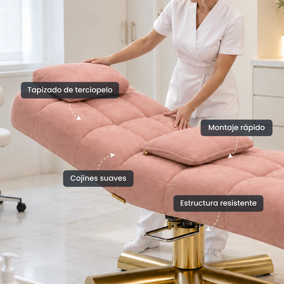 LuxPro Velvet Salon Treatment Bed detail 3 ES