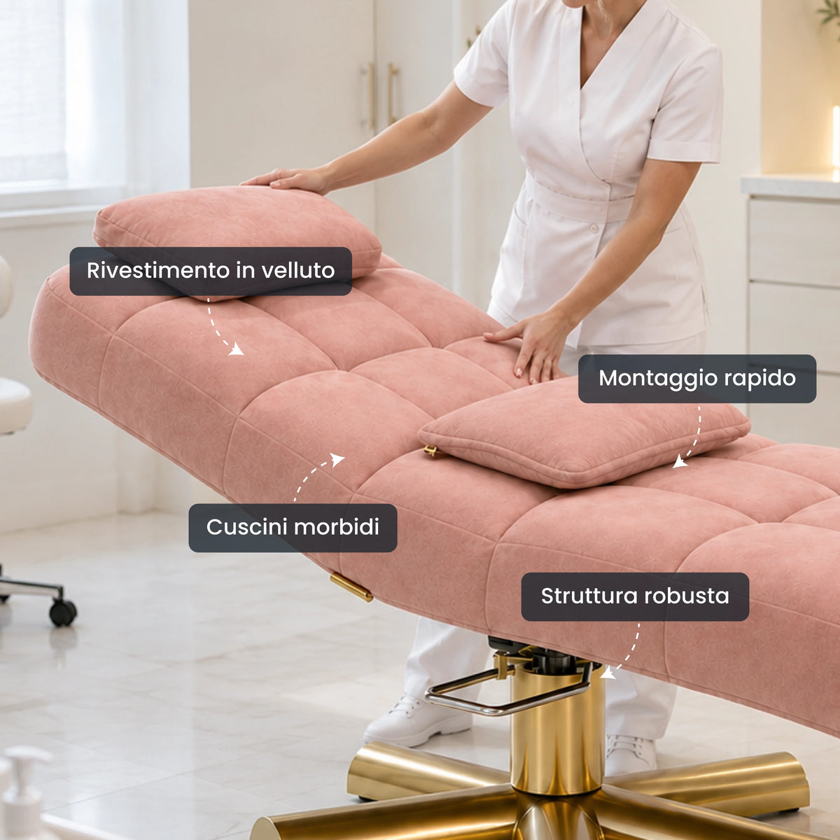 LuxPro Velvet Salon Treatment Bed detail 3 IT