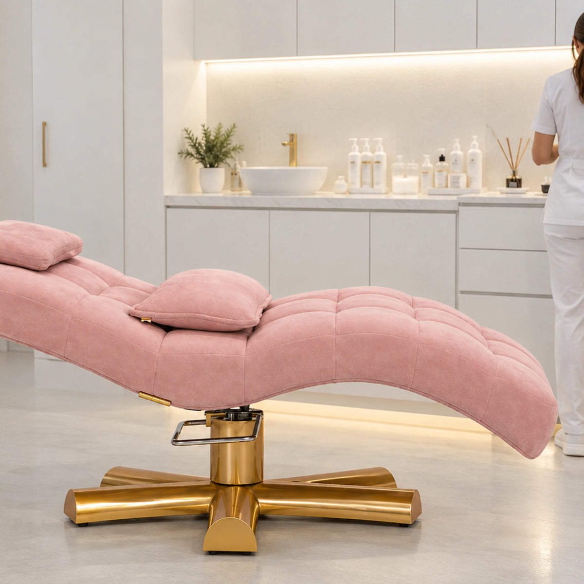 LuxPro Velvet Salon Treatment Bed detail 4 IT