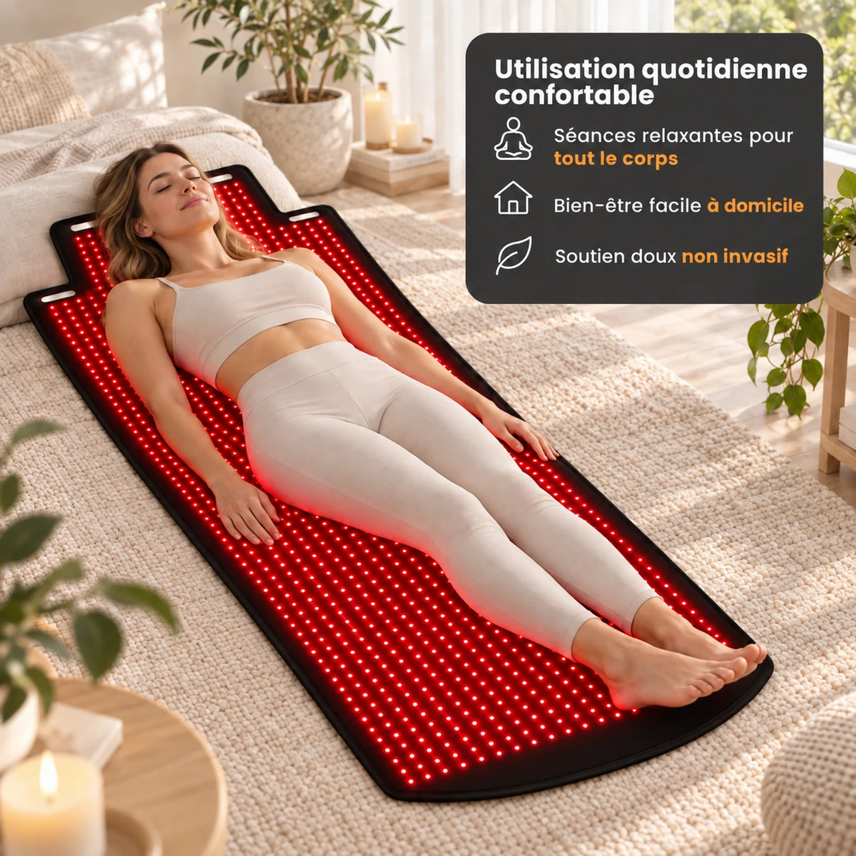Elvurest Full-Body Wellness Light Therapy Pad - FR detail 04