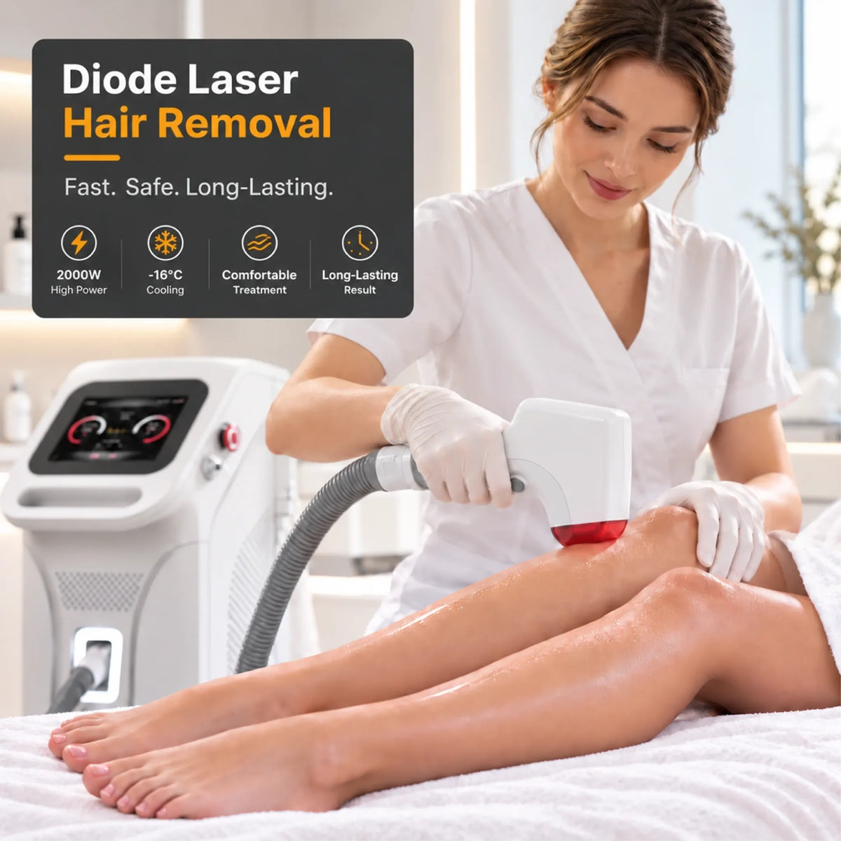Folris 4-Wavelength Diode Hair Removal Laser detail image 3 EN