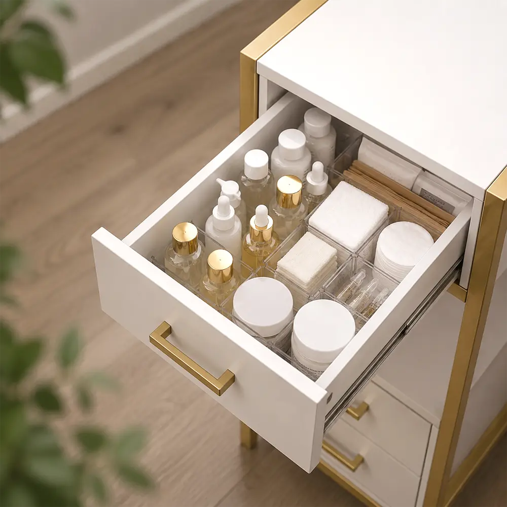 Refined Storage for Modern Salon Interiors