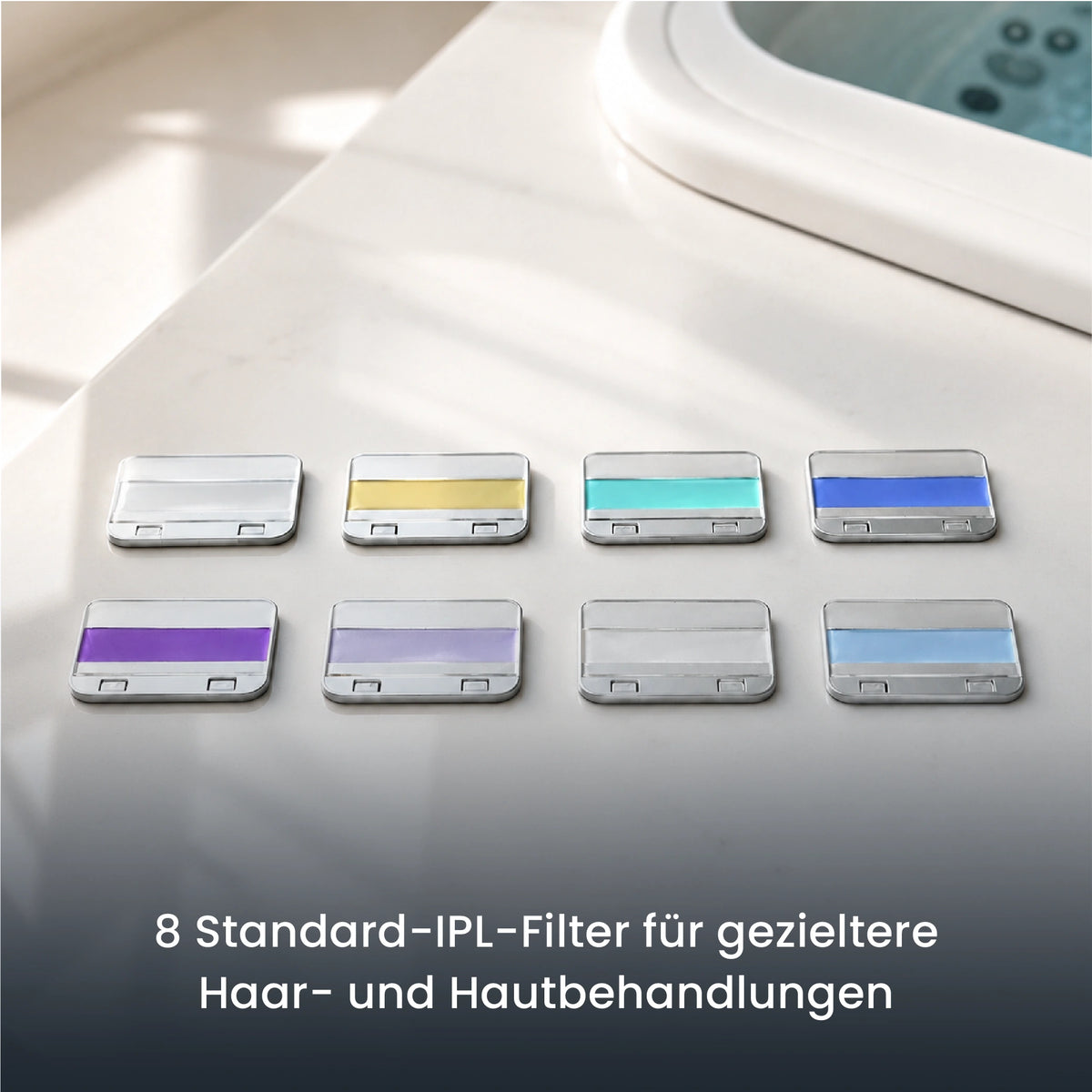8 Standard-IPL-Filter für spezifische Haar- und Hautanliegen