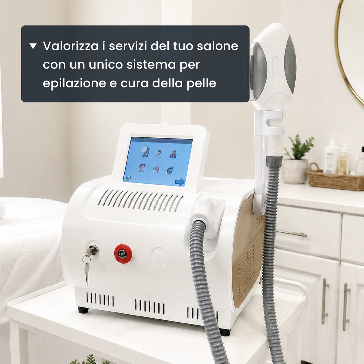 Amplia i servizi del tuo centro con un unico sistema per peli e pelle