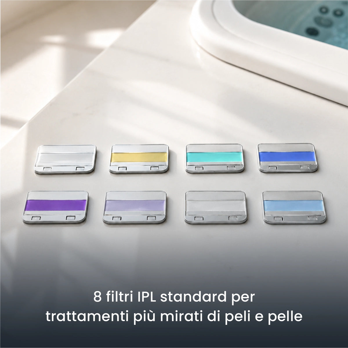 8 filtri IPL standard per esigenze specifiche di peli e pelle