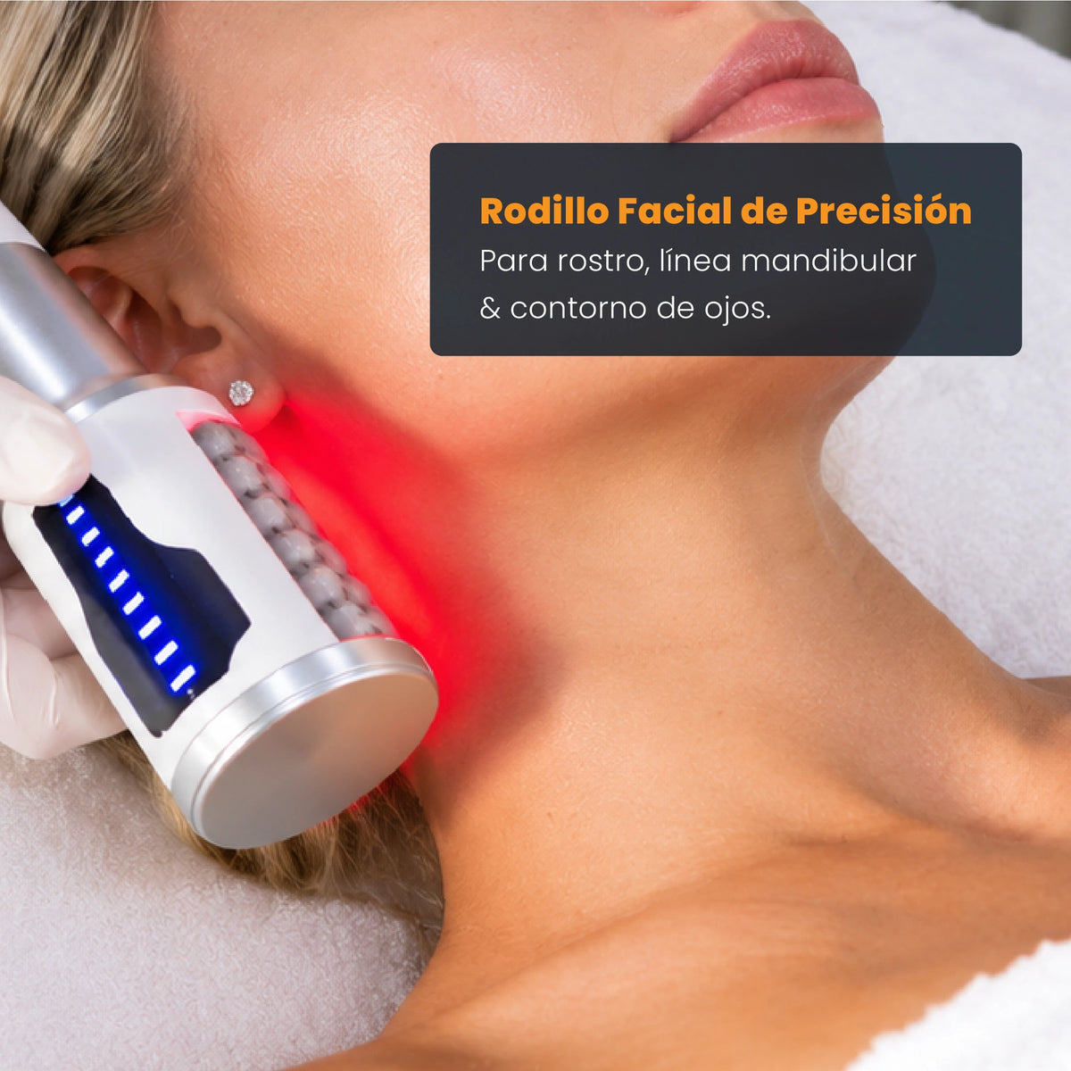 Rodillo facial de precisión: elevar, descongestionar y reafirmar