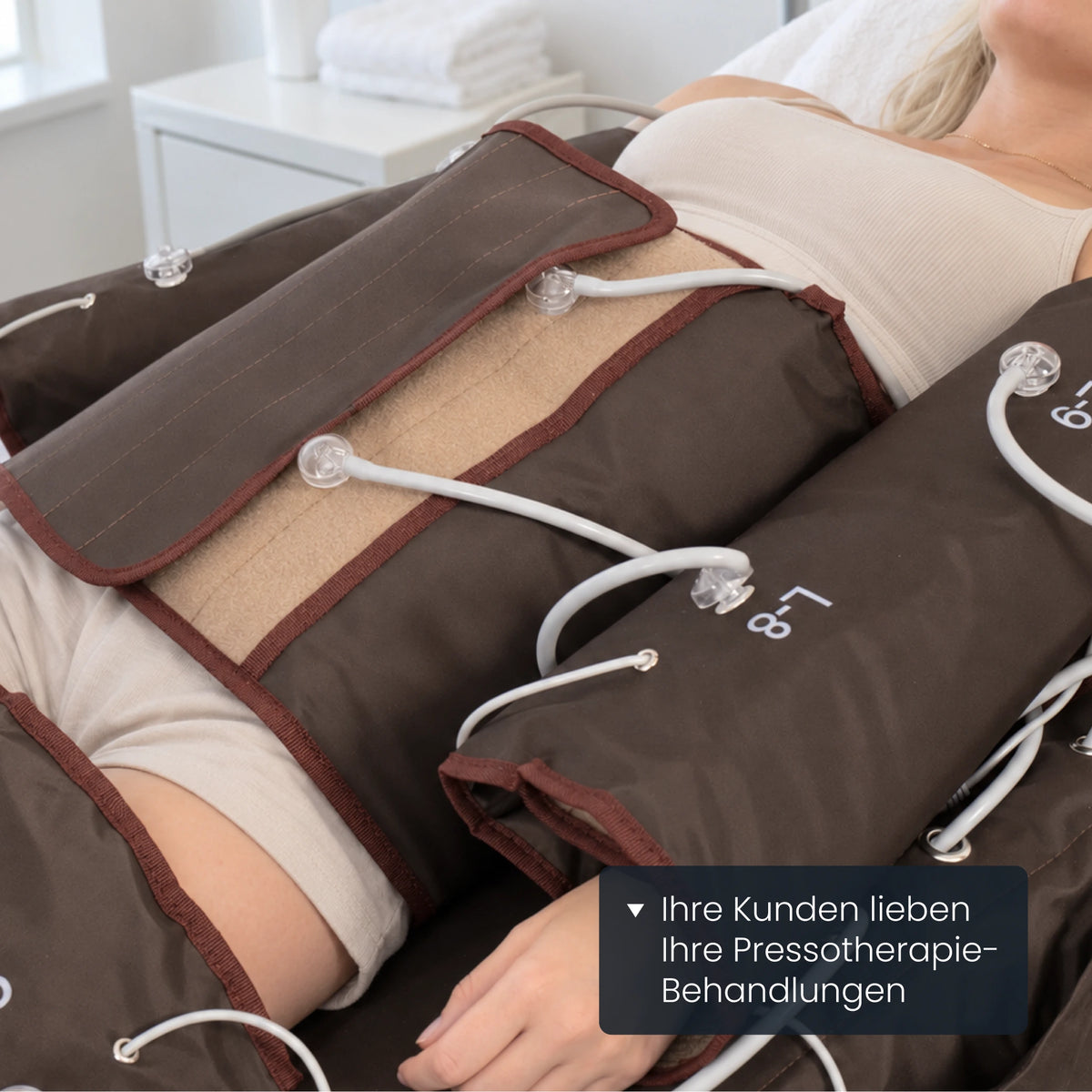Kunden schätzen Ihre Pressotherapiebehandlungen