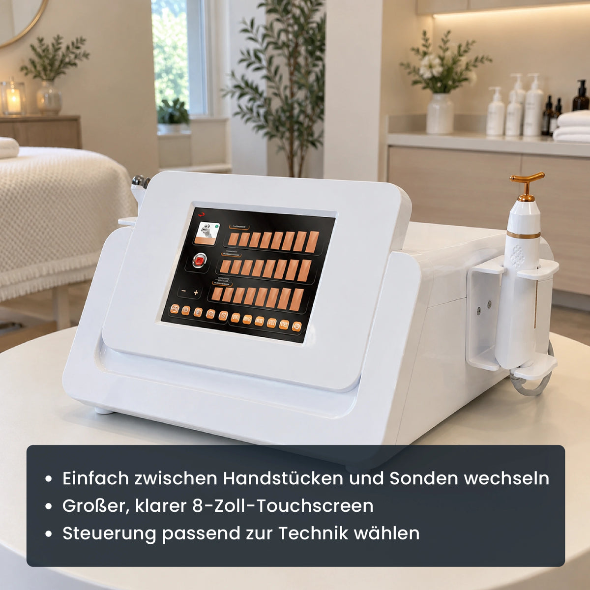 8-Zoll-Touchscreen mit flexibler Plasmasteuerung