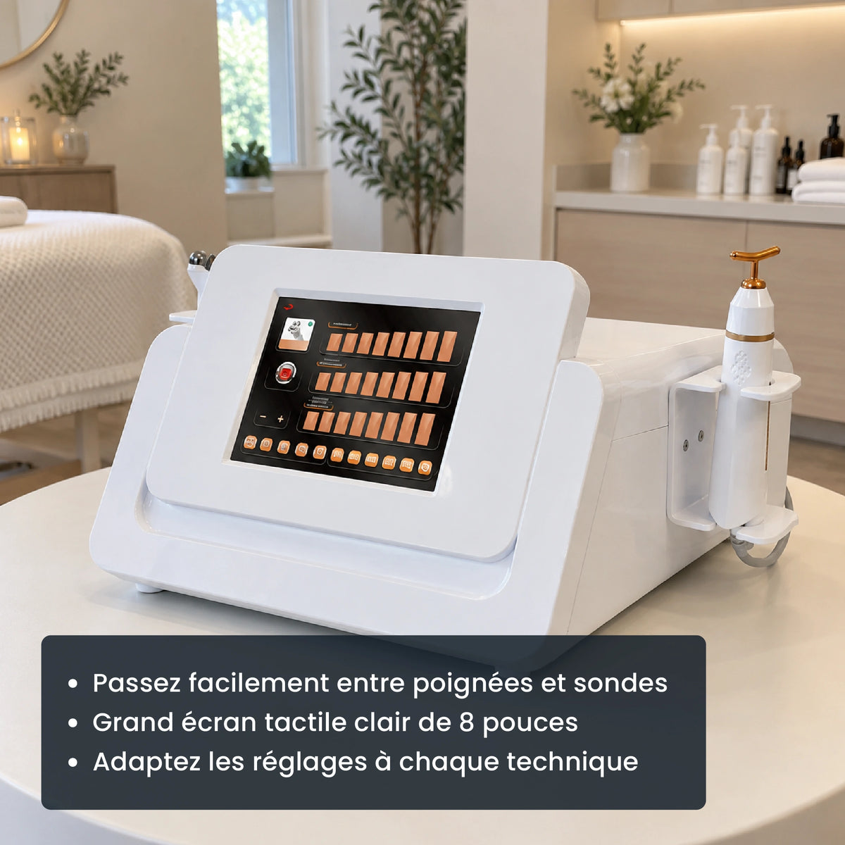 Écran tactile de 8 pouces avec commande plasma flexible
