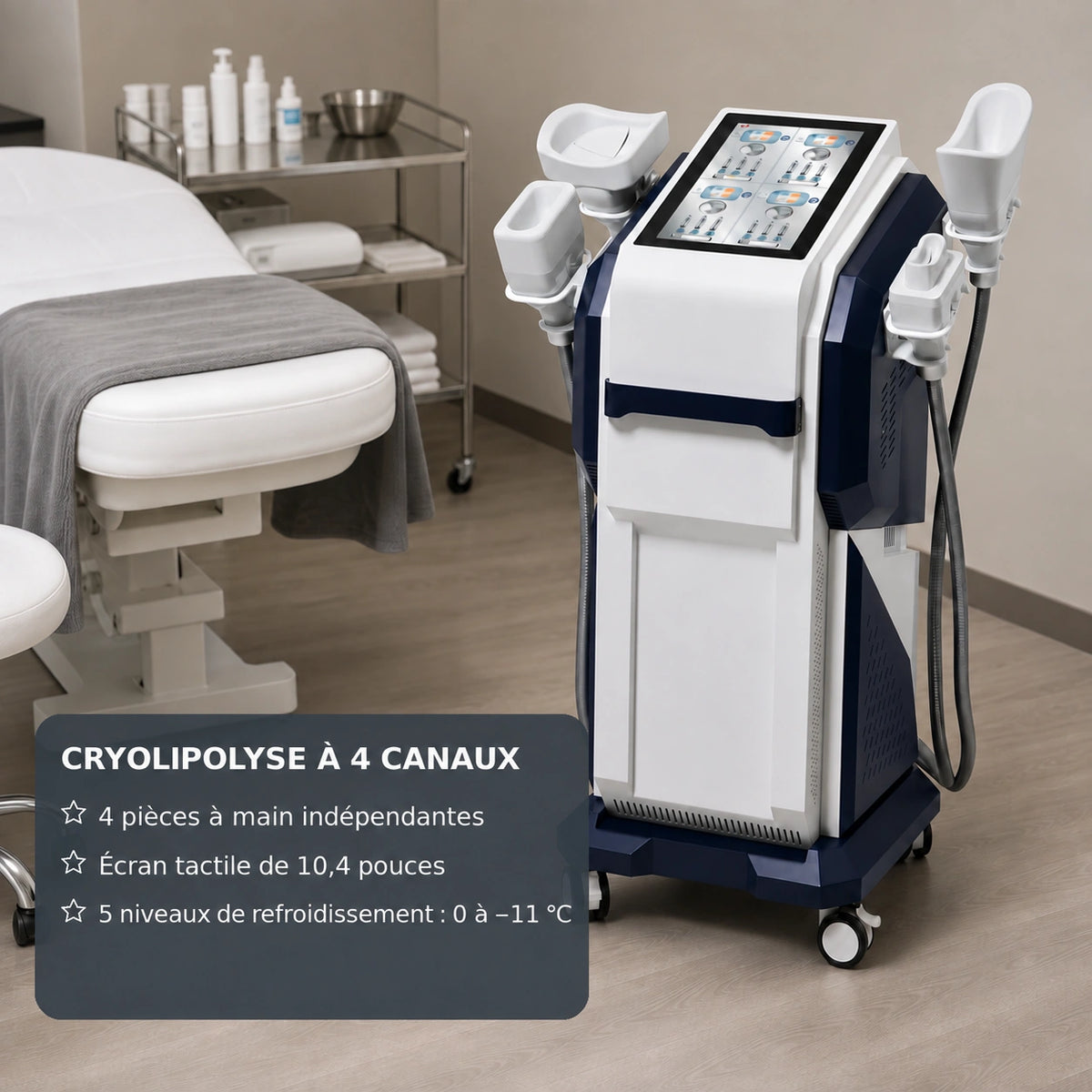 Crysoma Cryolipolysis & HIEMT Sculpting System detail 1 FR