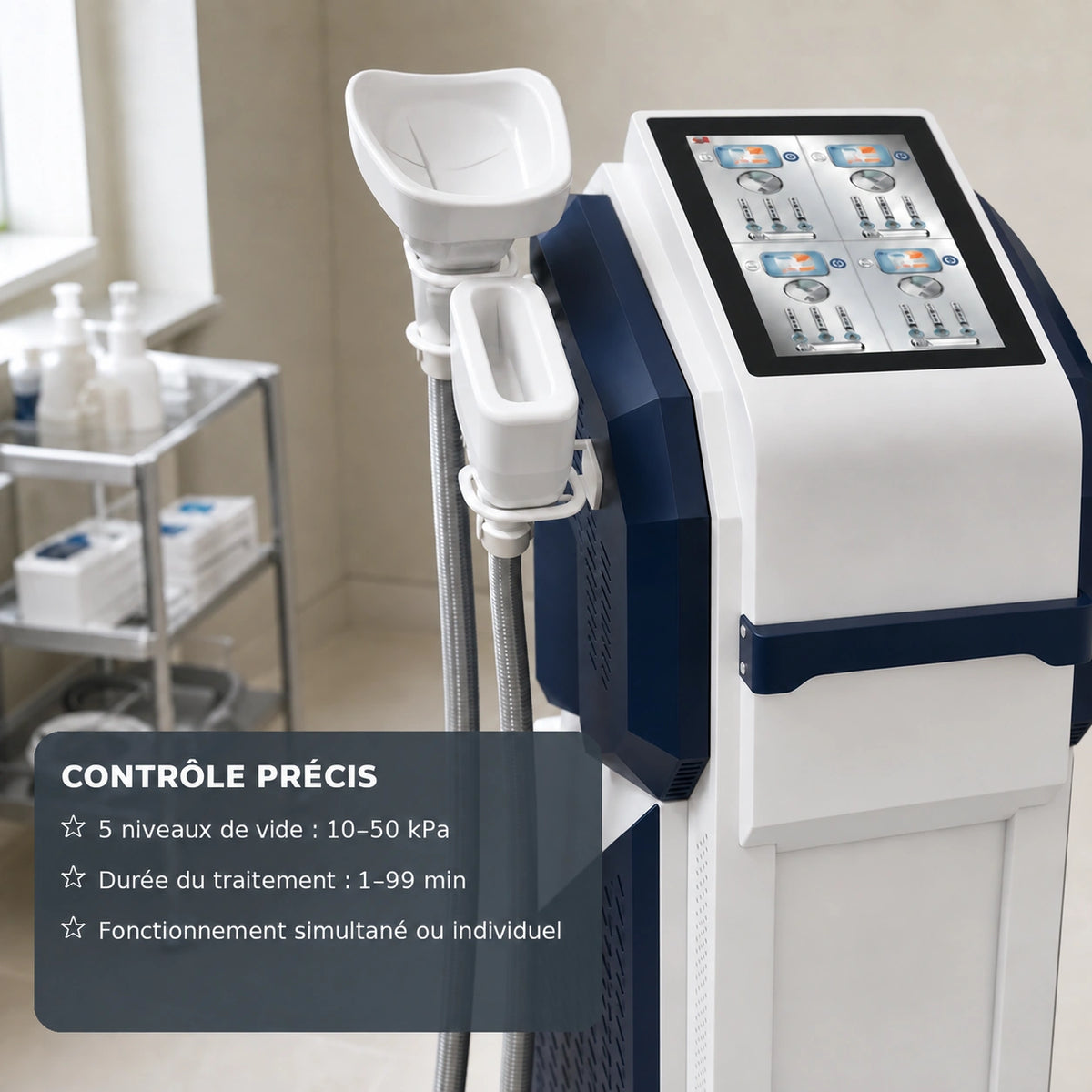 Crysoma Cryolipolysis & HIEMT Sculpting System detail 2 FR