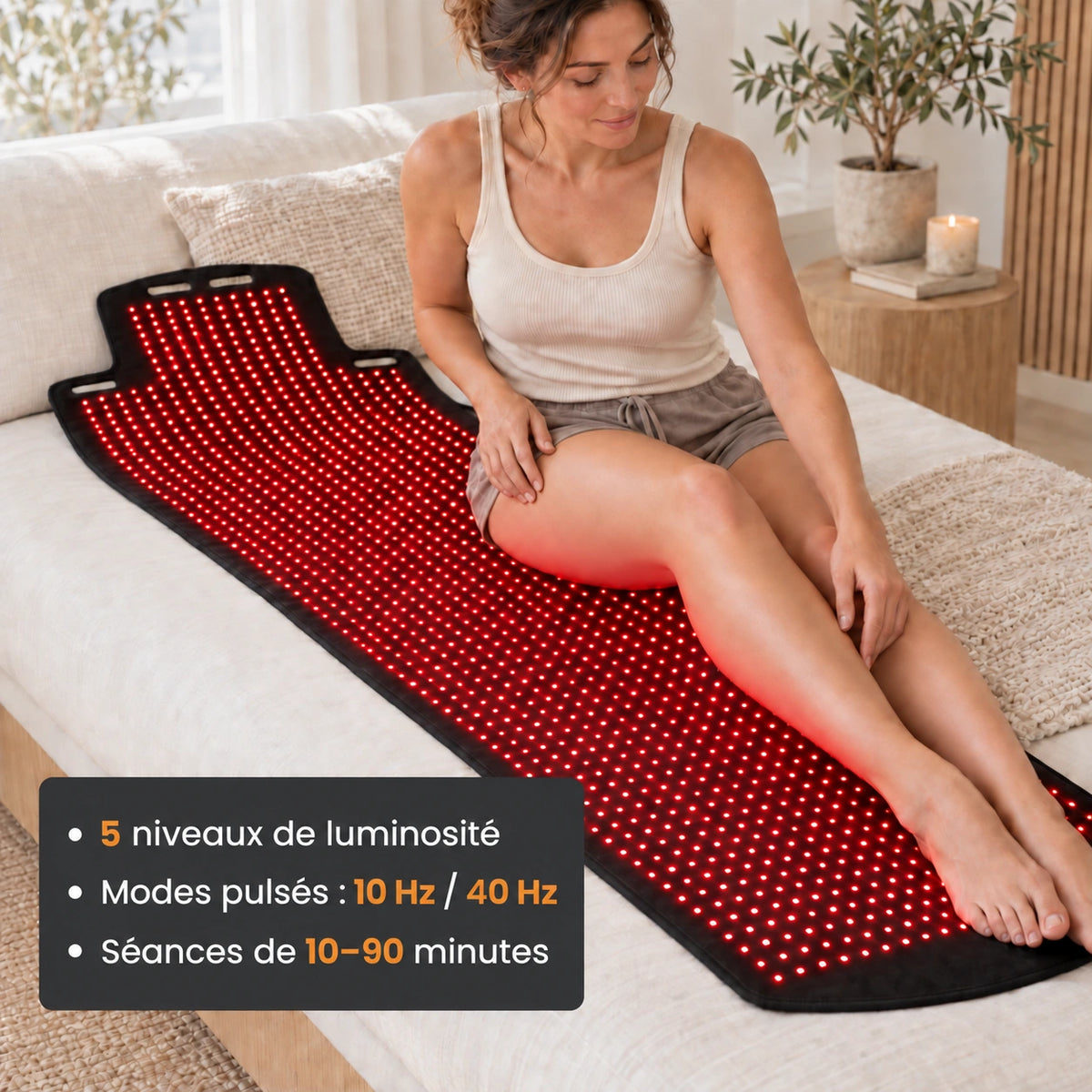 Elvurest Full-Body Wellness Light Therapy Pad detail 3 FR