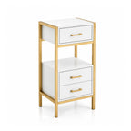 Aurevia Professional White & Gold Salon Cabinet